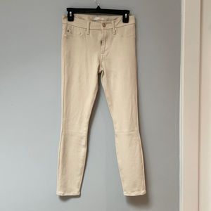 Super soft cream skinny pants